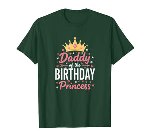 Dad Daddy of The Birthday Princess Birthday Dad Princess T-Shirt