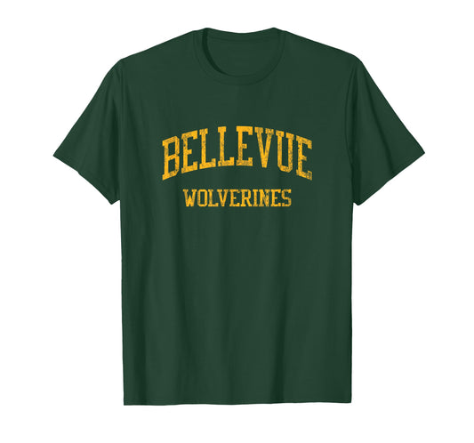 Bellevue High School HS Bellevue WA Vintage Sports T-Shirt