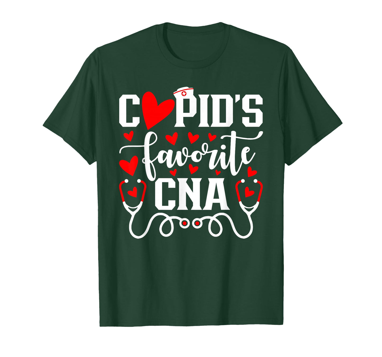 Cupid's Favorite CNA Cute Heart Valentine's Day T-Shirt