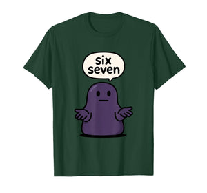 67 Six Seven 6-7 Midnight Blob Slime - Kid Brainrot Meme T-Shirt