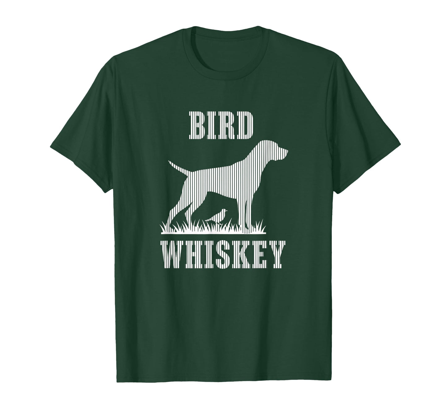 Bird Pointer Dog Bird Whiskey Silhouette T-Shirt