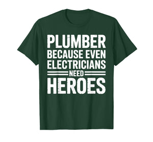 Cool Plumber Costume for Men Women Plumbing Tool Plumber T-Shirt