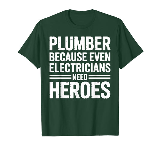 Cool Plumber Costume for Men Women Plumbing Tool Plumber T-Shirt