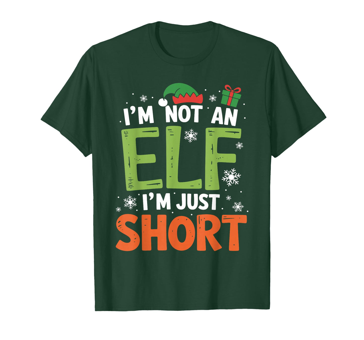 Im Not an Elf Just Short Funny Christmas Xmas T-Shirt