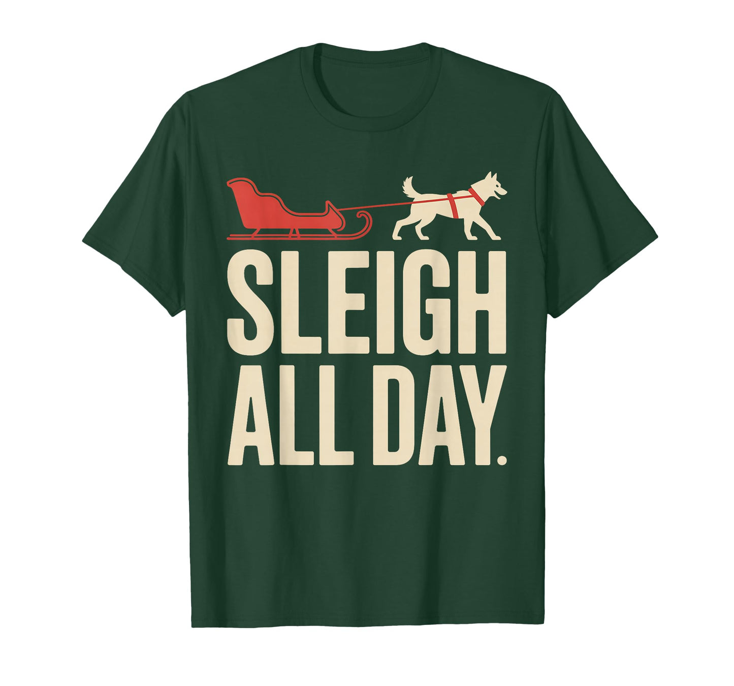 Sleigh Husky Sled Dog T-Shirt