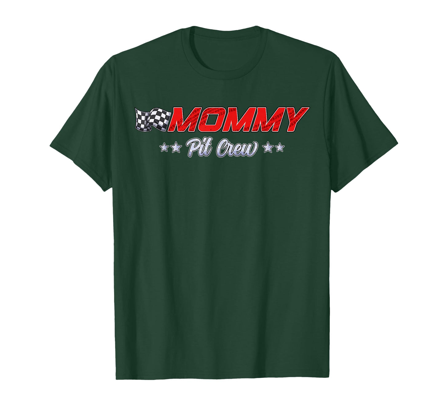 Pit Crew Mommy Racing Car Family Matching Birthday Party T-Shirt