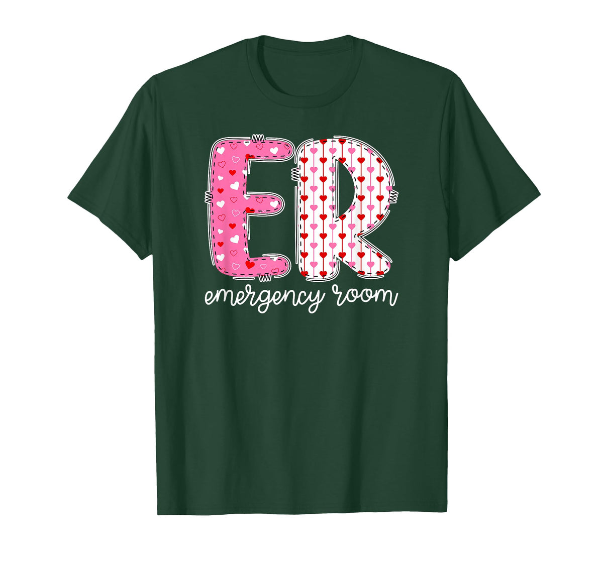 ER Nurse Valentine Emergency Room Nurse Valentines Day T-Shirt