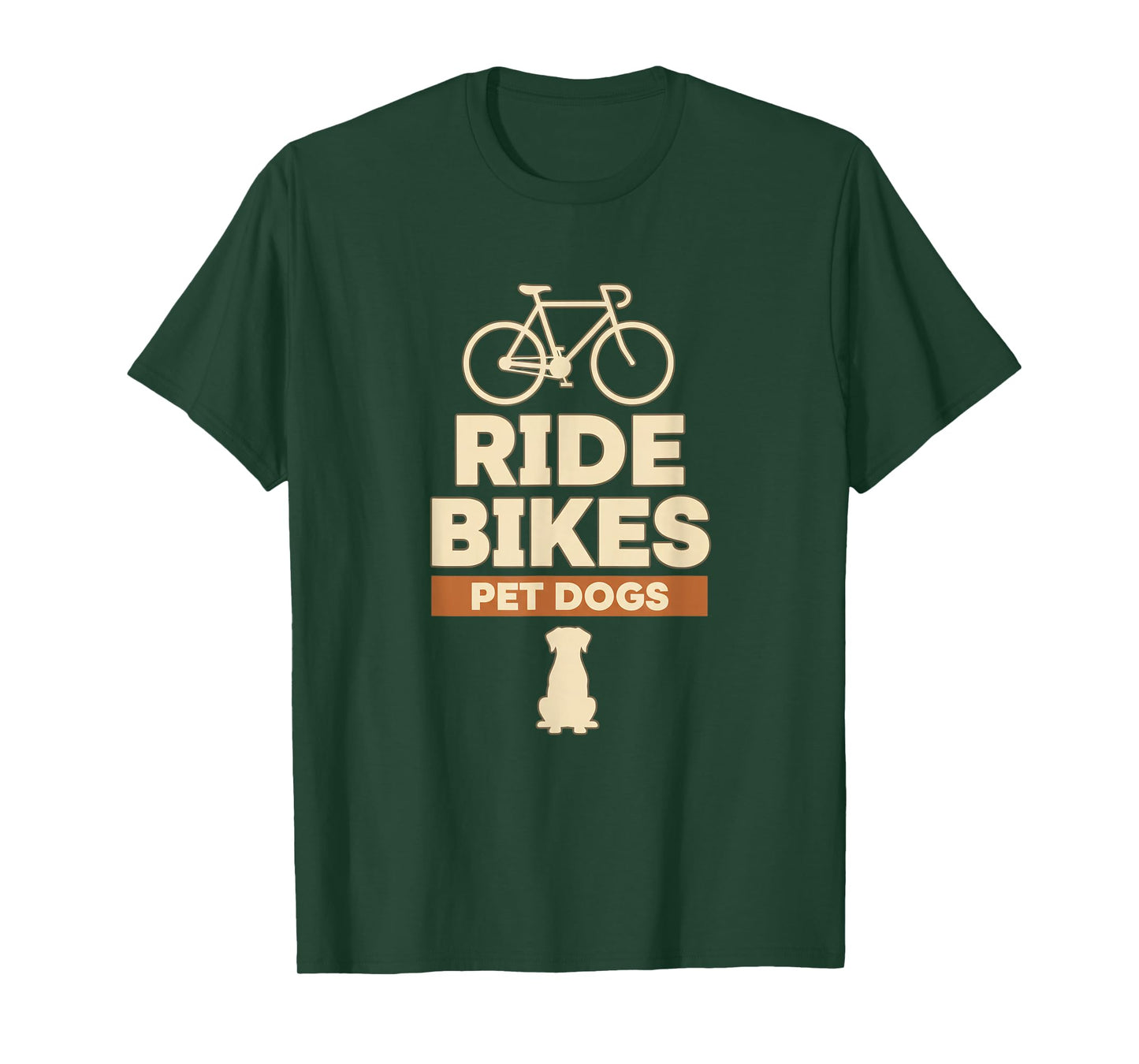Dog Ride Bikes Pet Dogs Dog Lover Cycling Bicycle Design T-Shirt