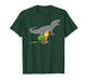 Jenday Conure with T rex Shadow Bird Lovers T-Shirt
