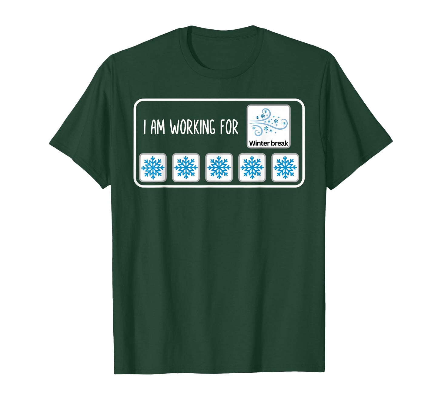 Retro I Am Working for Winter Break Christmas SPED Teacher T-Shirt