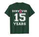 Survivor 15 Years Breast Cancer Free Support Awareness T-Shirt