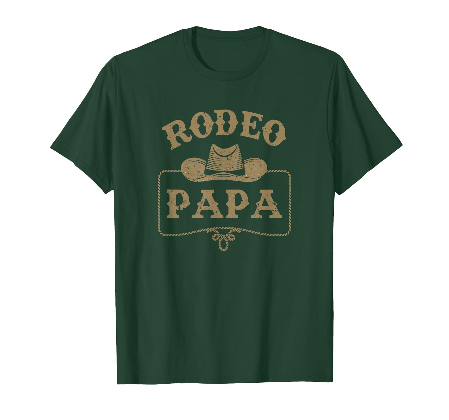 Rodeo Papa Cowboy Cowgirl Birthday Matching Family T-Shirt