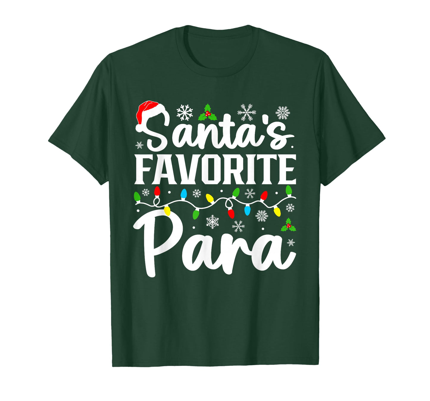 Santa's Favorite para Funny Christmas Family Matching T-Shirt