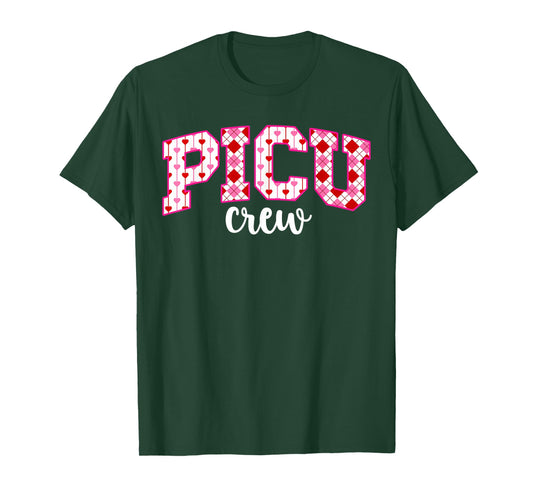 PICU Crew Valentine PICU Nurse Valentines Day PICU Nursing T-Shirt