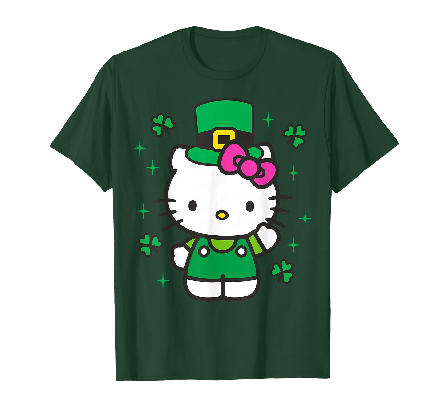 Hello Kitty St. Patrick's Day Adorable Leprechanun Suit T-Shirt