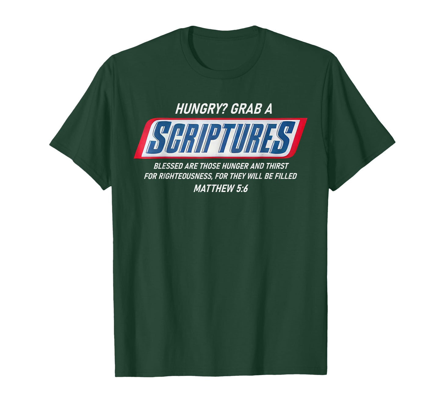 Hungry Grab A Scripture Funny Christian God Bible Verse T-Shirt