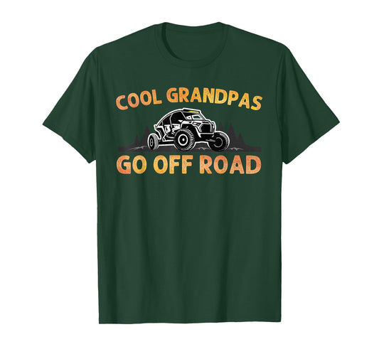 Side by Side Design for Grandpa Men Off Road UTV SxS Riding T-Shirt