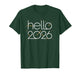 Hello 2026 Happy New Year Fireworks Celebration T-Shirt