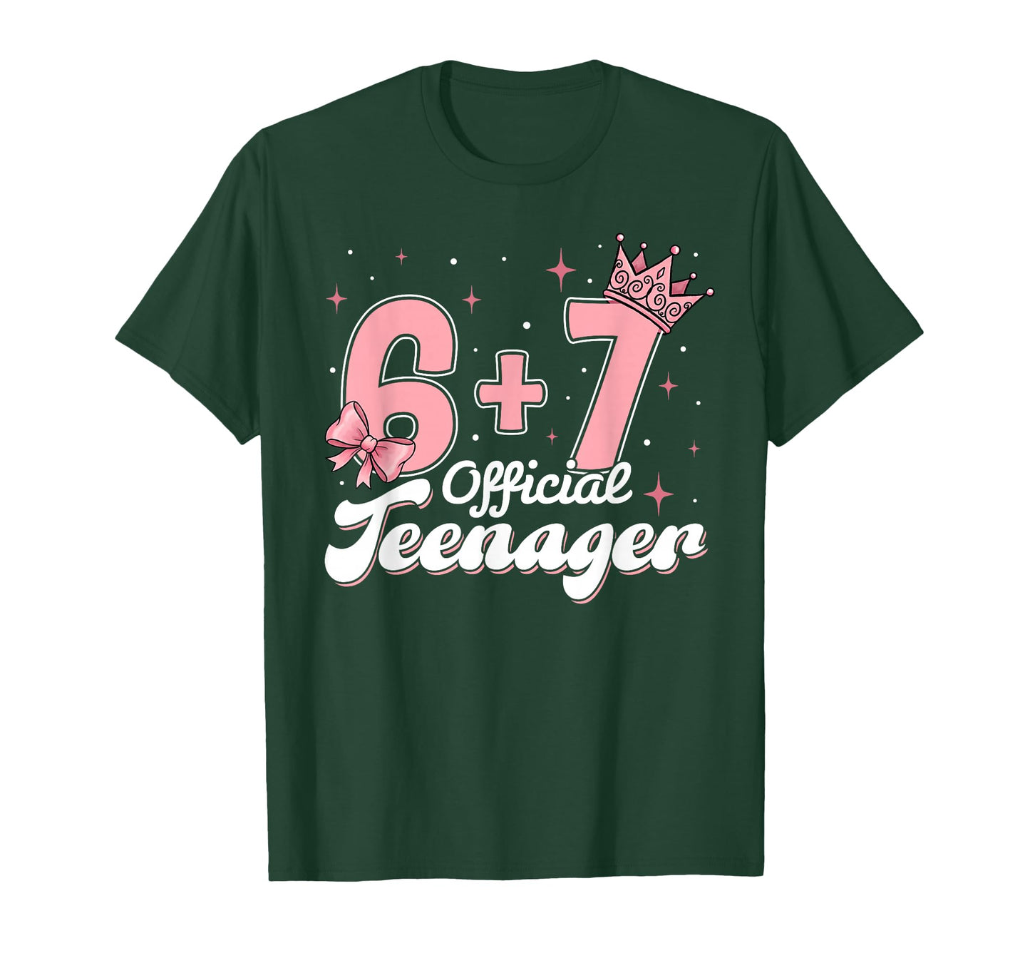 Pink Coquette 13th Birthday 67 Meme 6+7 Official Teenager T-Shirt