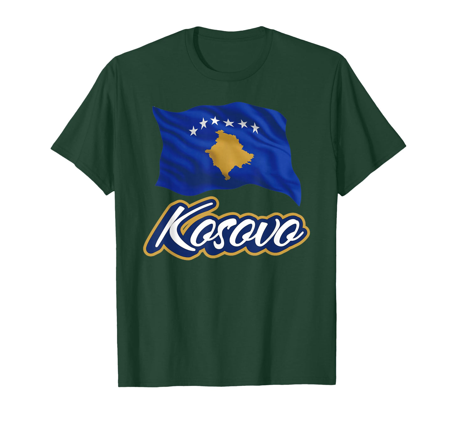 Kosovo Flag Patriotic Men Women Kids T-Shirt