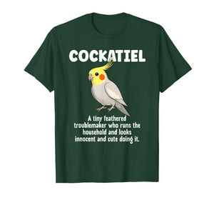 Cockatiel Definition Cockatiel Owner Cockatiel Parrot Lover T-Shirt