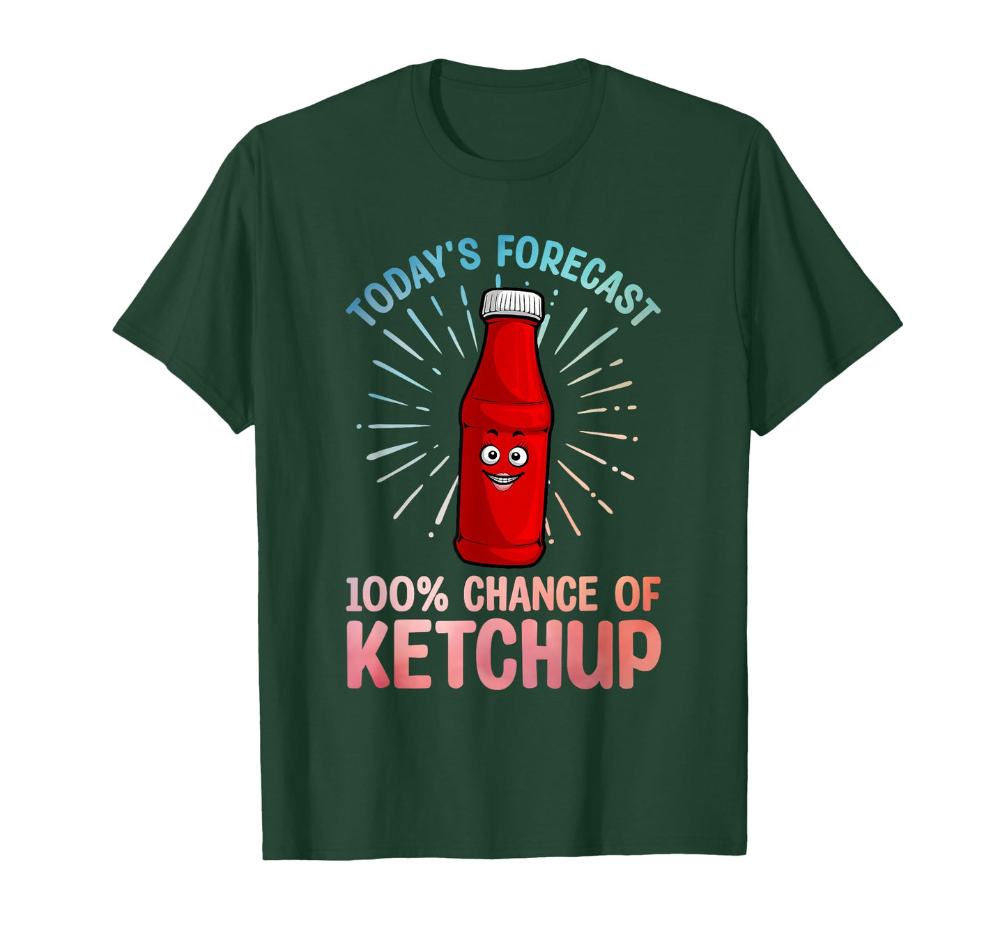 Funny Ketchup Art for Men Women Youth Tomato Ketchup Lover T-Shirt