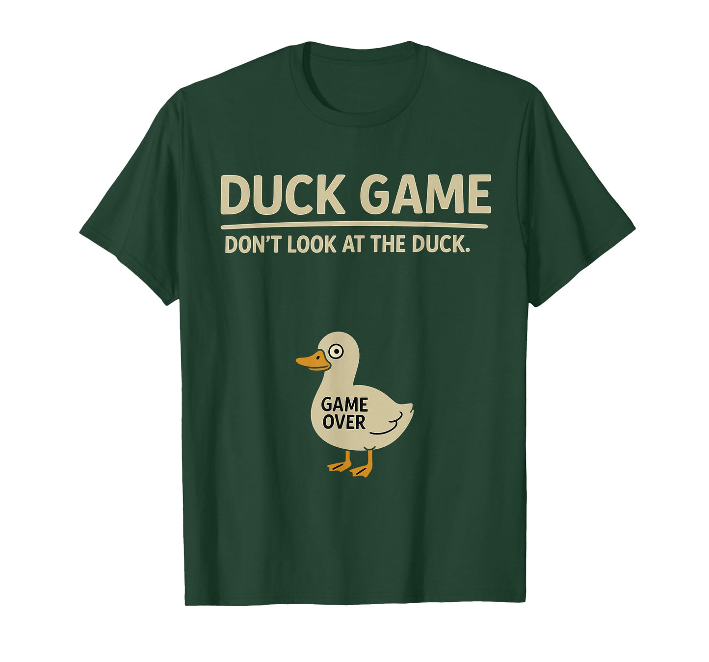 Funny Duckling Bird Lover Duck Game Don’t Look at The Duck T-Shirt