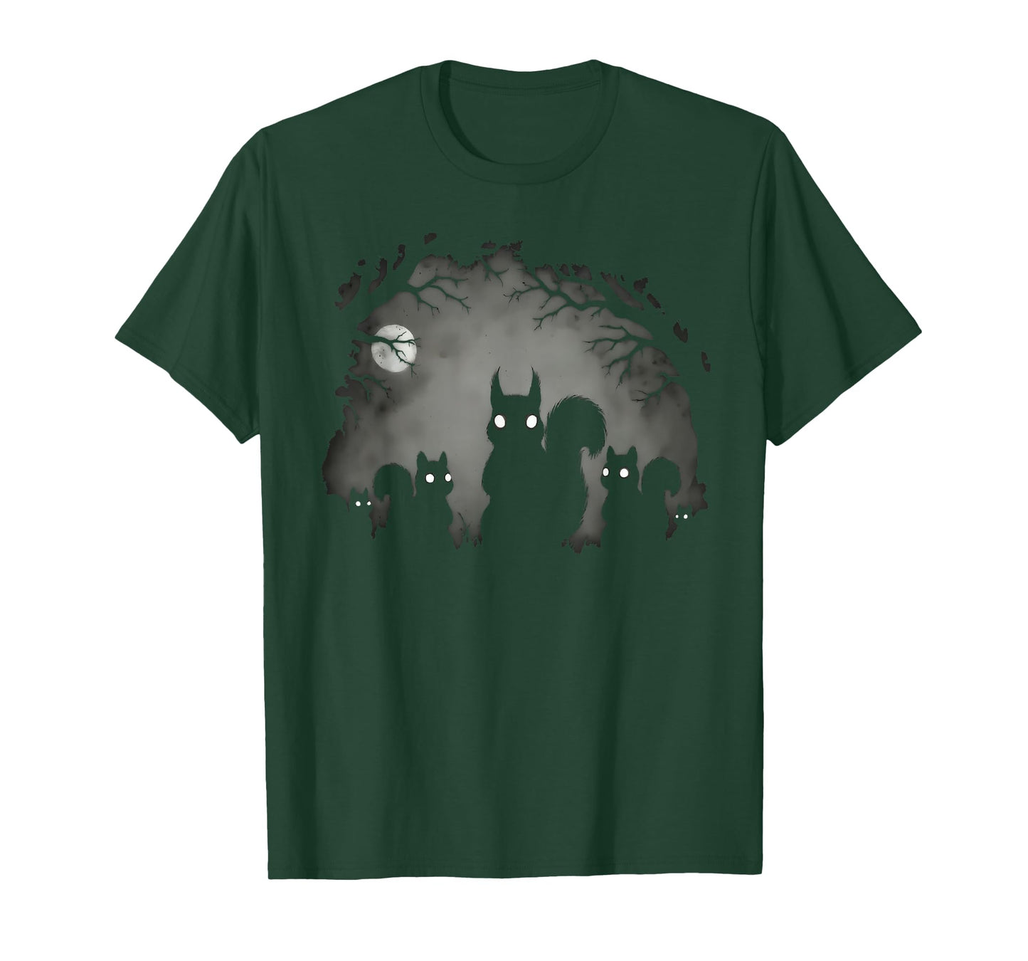 Creepy Gothic Squirrel Aesthetic Horror Grunge Goth Squirrel T-Shirt