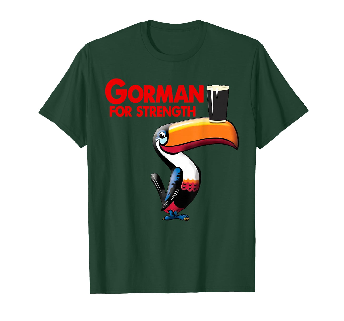 Funny Bird Quote Gorman for Strength Cute Drinking Coffee T-Shirt