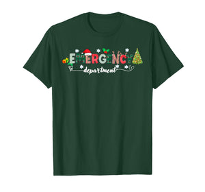Christmas Emergency Room ER RN Nurse Department Healthcare T-Shirt