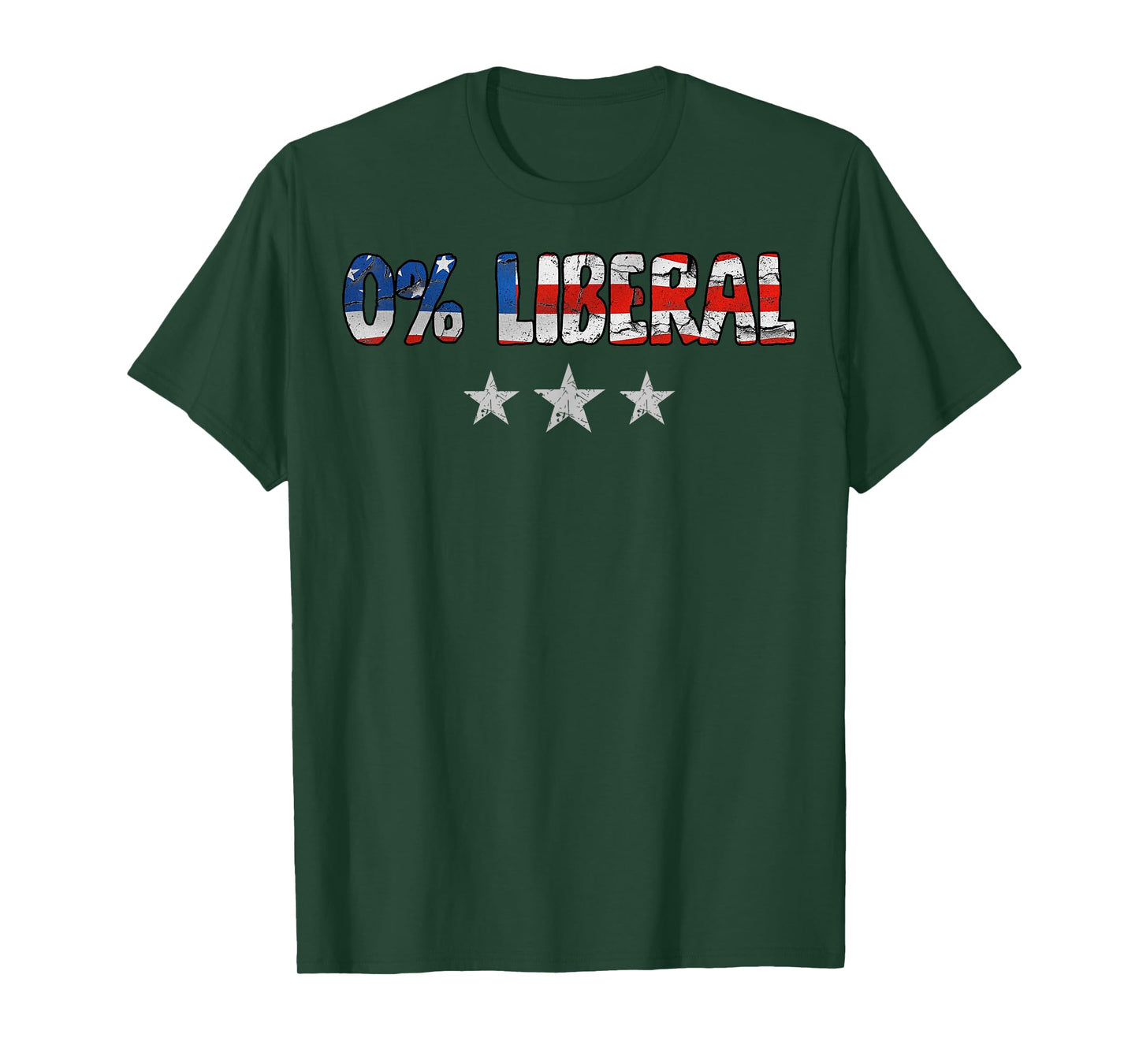 0% Liberal Zero Percent Liberalism T-Shirt