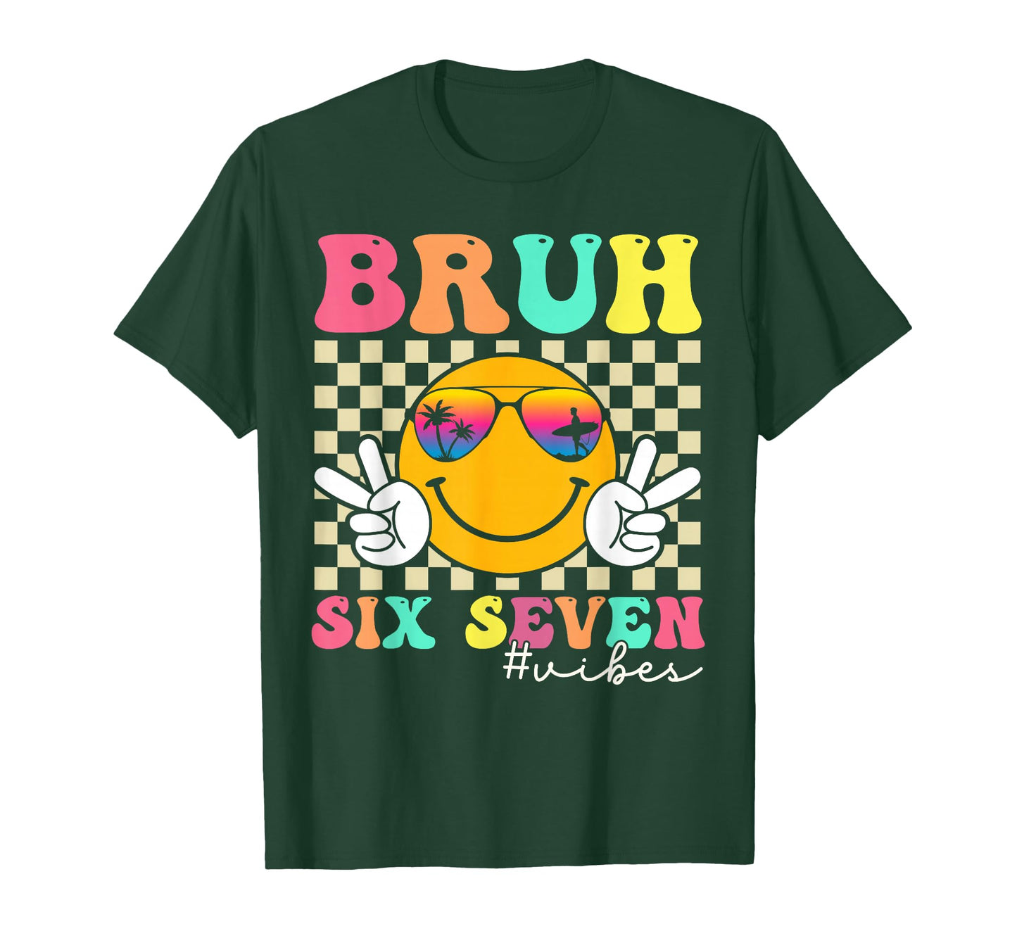 67 Meme Gen Alpha Slang 6 7 Six Seven Bruh Funny Boys Kids T-Shirt