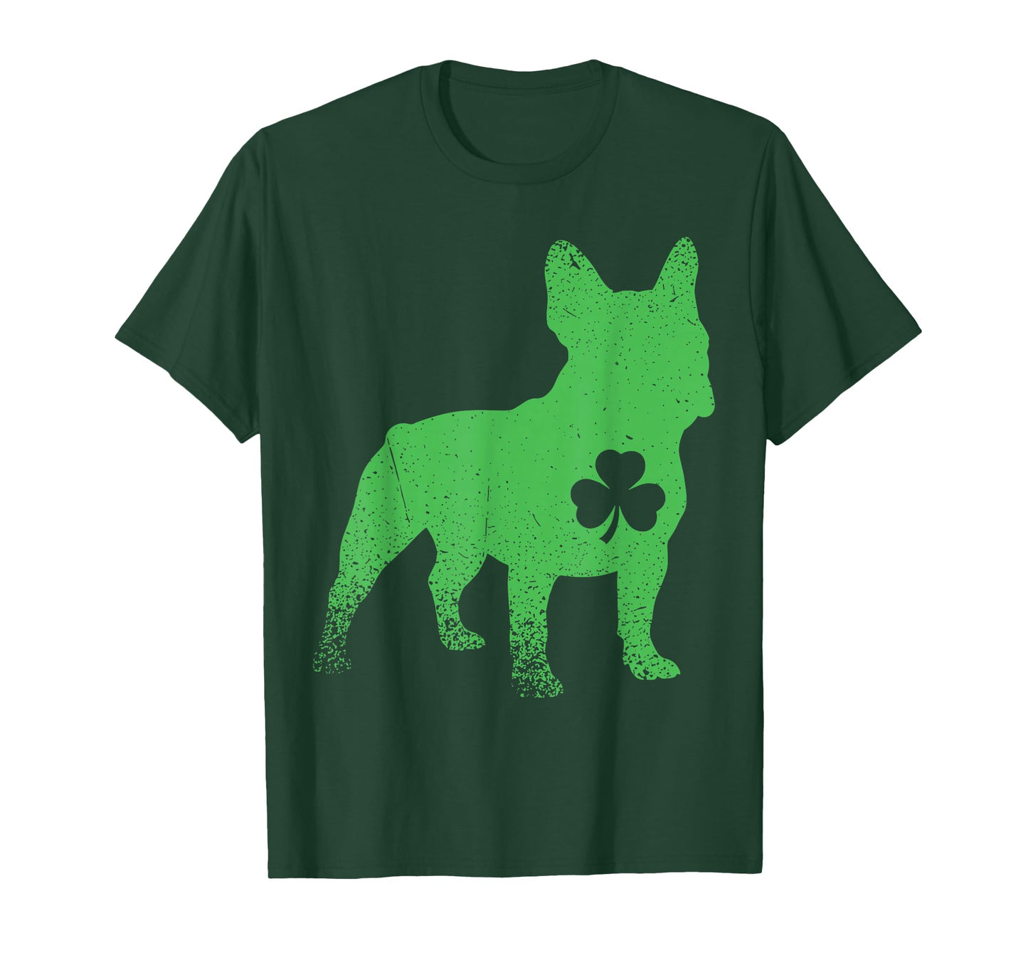 Irish Dog Shirt, St Patricks Day French Bulldog Shamrock T-Shirt