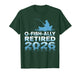Retro O-Fish-Ally Retired 2026 Fisherman Fishing Retirement T-Shirt