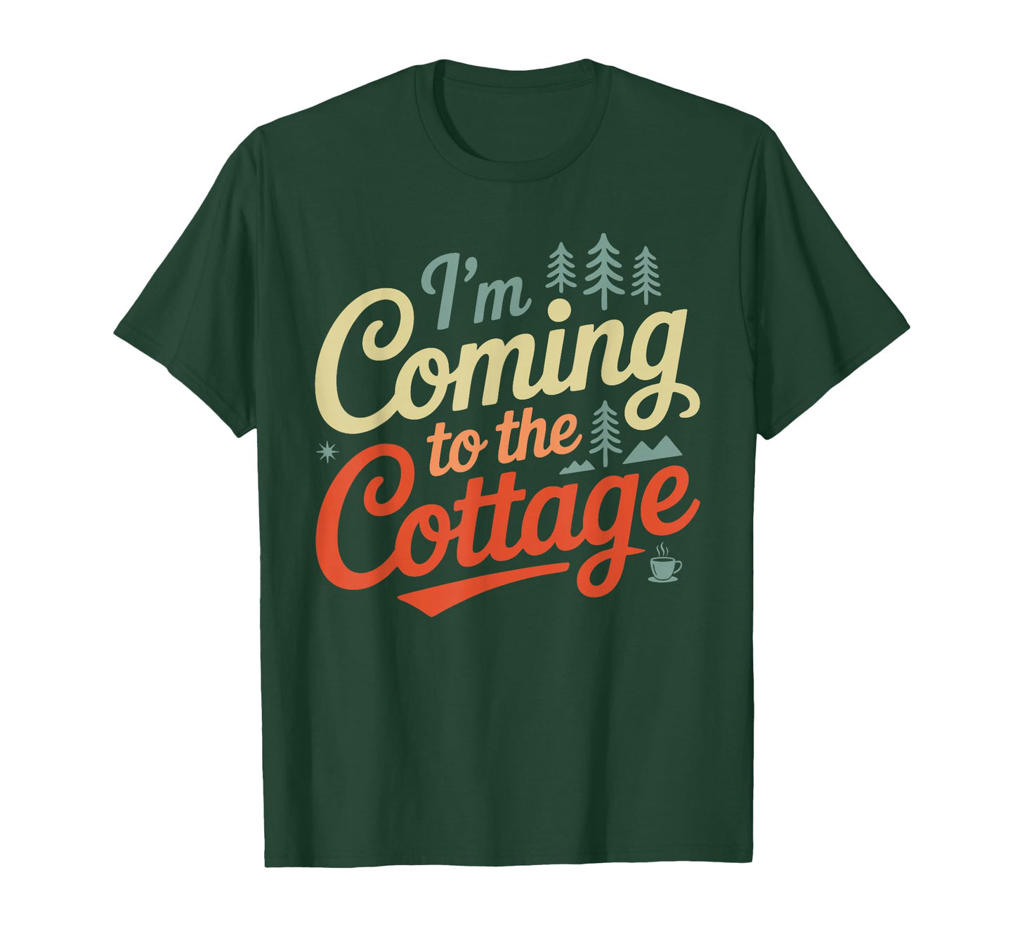 I'm Coming to The Cottage Romance Hockey Couple Valentine T-Shirt