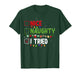Nice Naughty I Tried Family Xmas Pajama Funny Christmas List T-Shirt