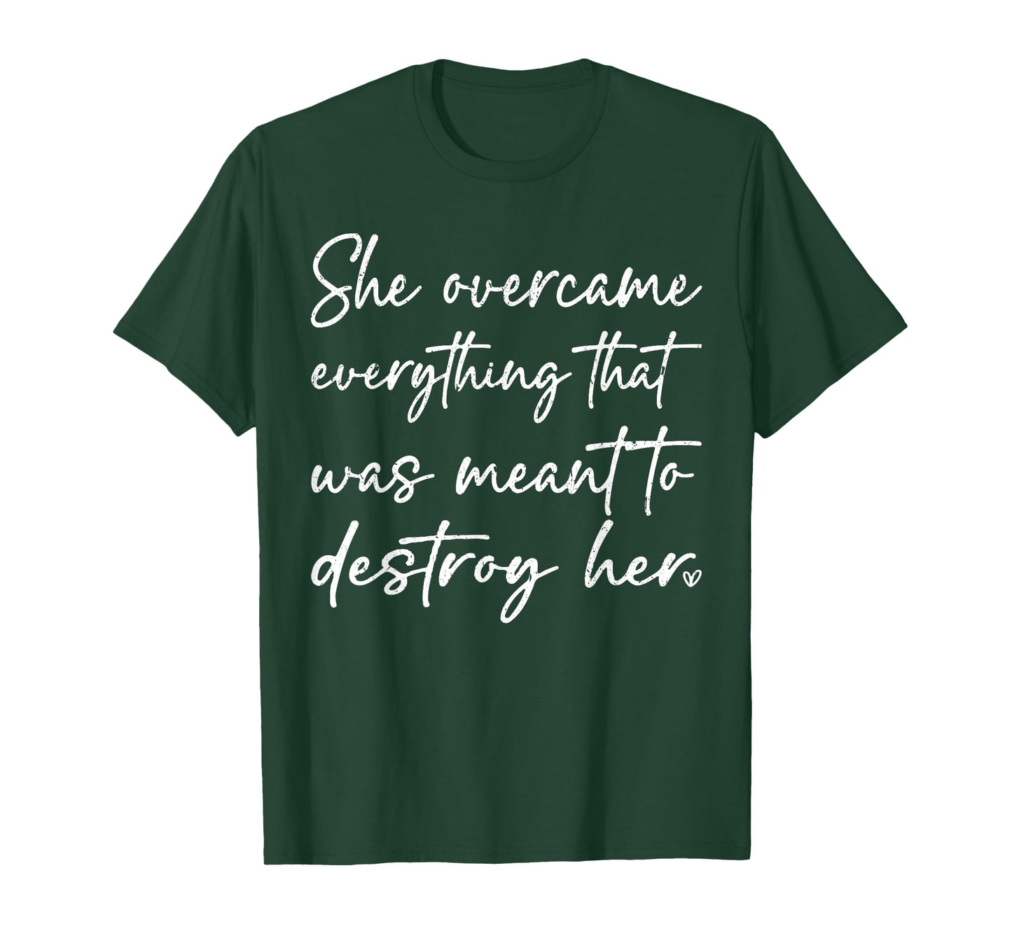 She Overcame Everything That was Meant to Destroy Her Funny T-Shirt