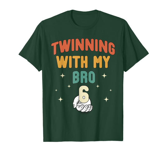 67 Twinning with My Bro Funny 6 7 Meme Twin Day Spirit Week T-Shirt