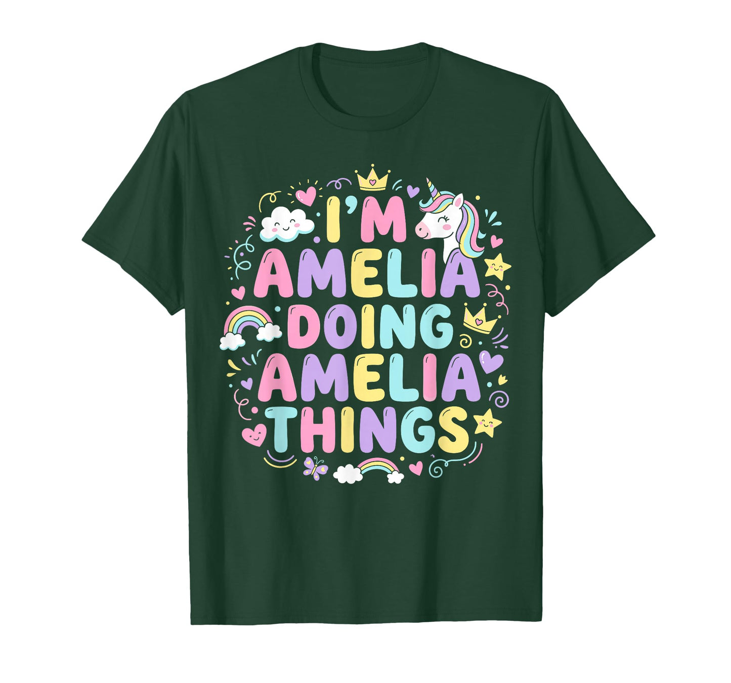 I'm Amelia Doing Amelia Things Cute Girl's T-Shirt