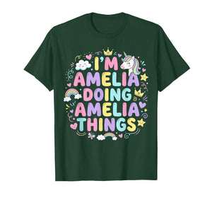 I'm Amelia Doing Amelia Things Cute Girl's T-Shirt