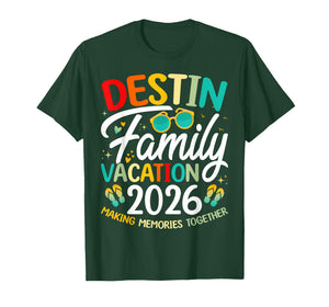 Destin Beach Florida Family Vacation 2026 Matching Tropical T-Shirt