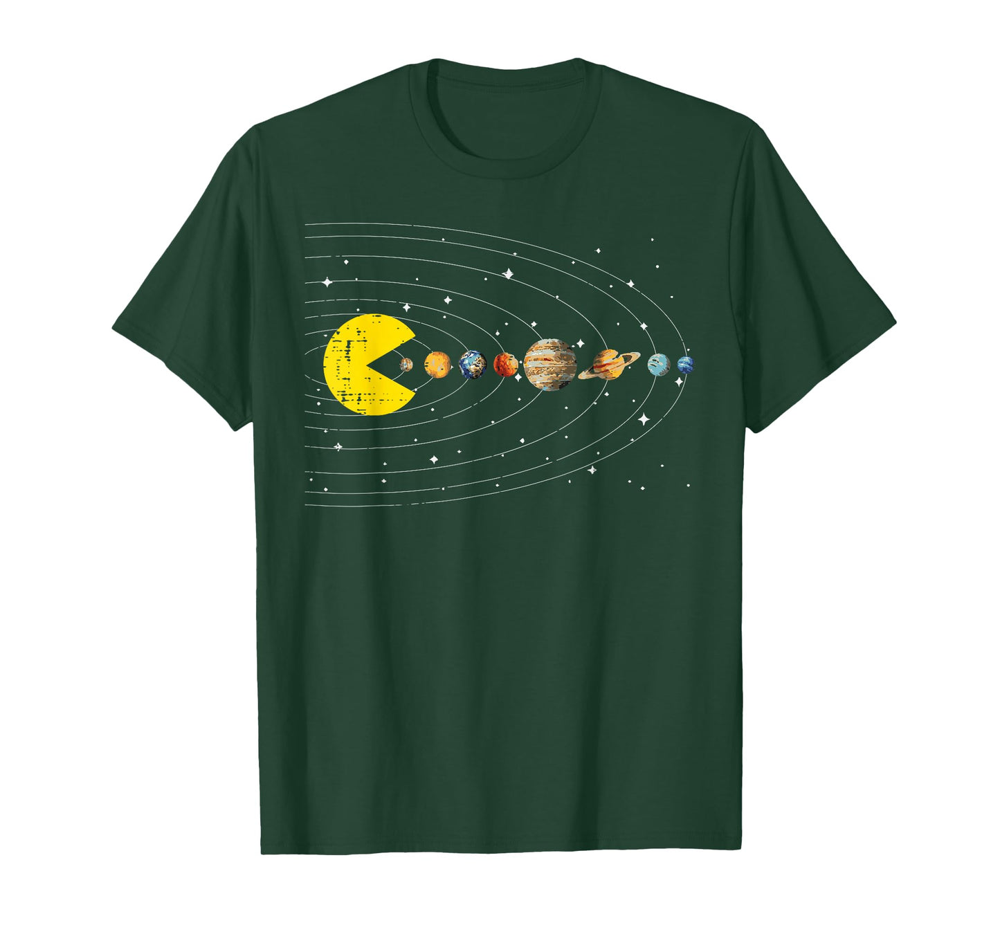 Sun Eating Planets Gaming Space Galaxy Gamer Men Boys Kids T-Shirt