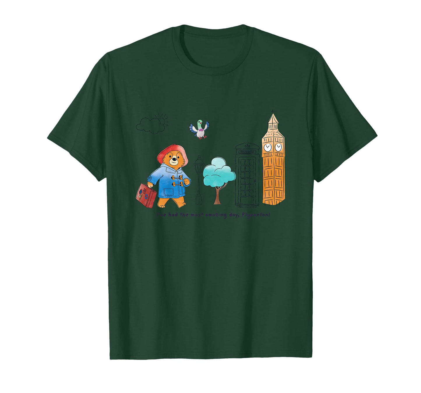The Adventures of Paddington Bear with Pigeonton Kids T-Shirt