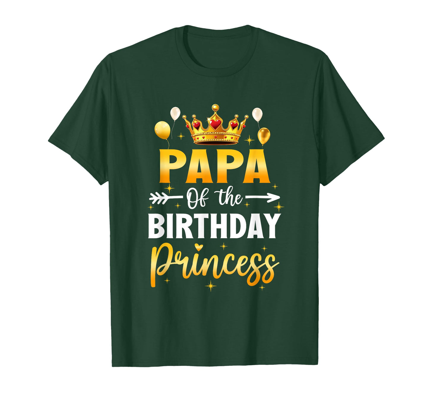 Papa of The Birthday Princess Birthday Girl Party Family T-Shirt