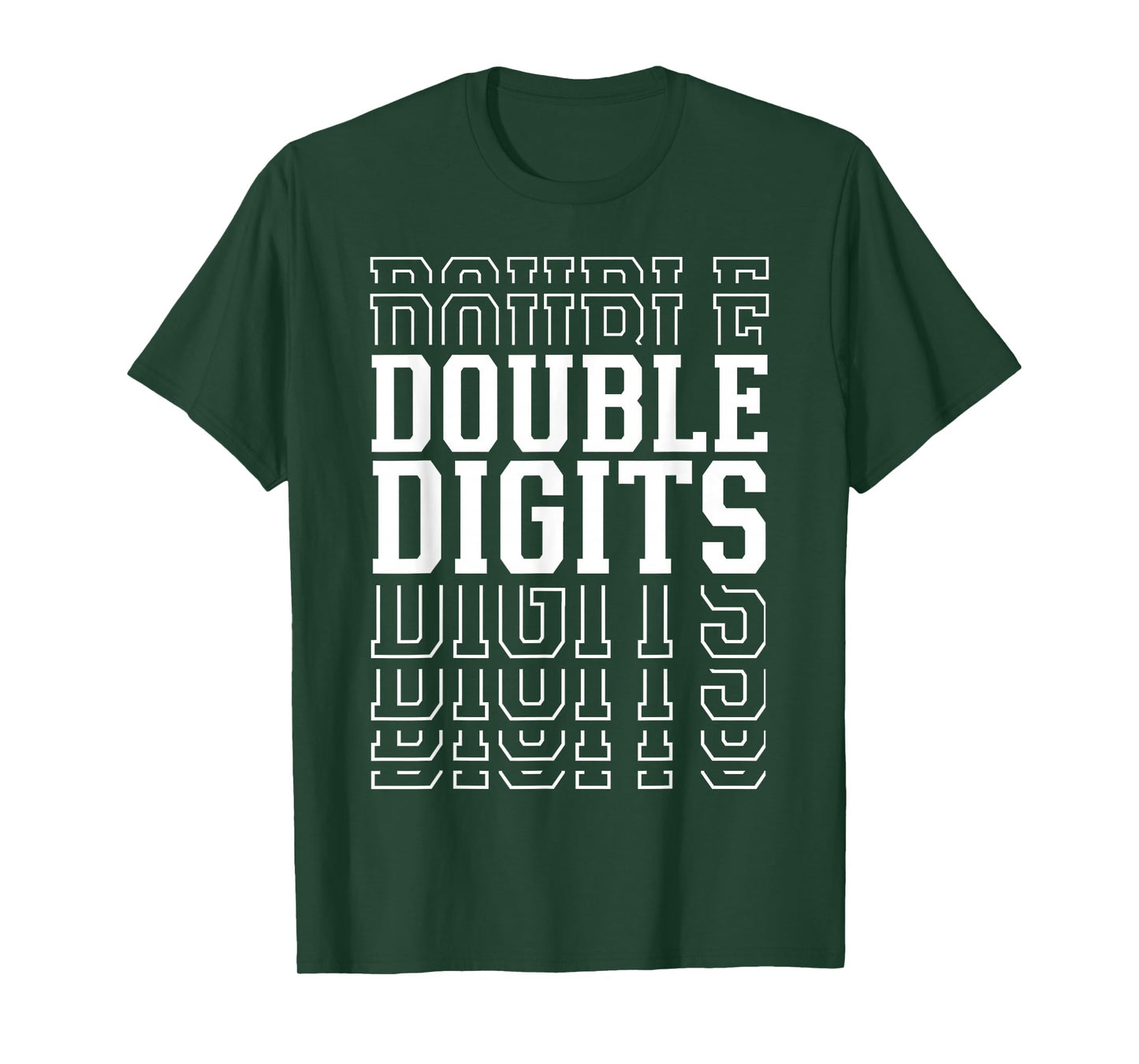 Double Digits 10th Birthday Layered Text 10 Year Old T-Shirt