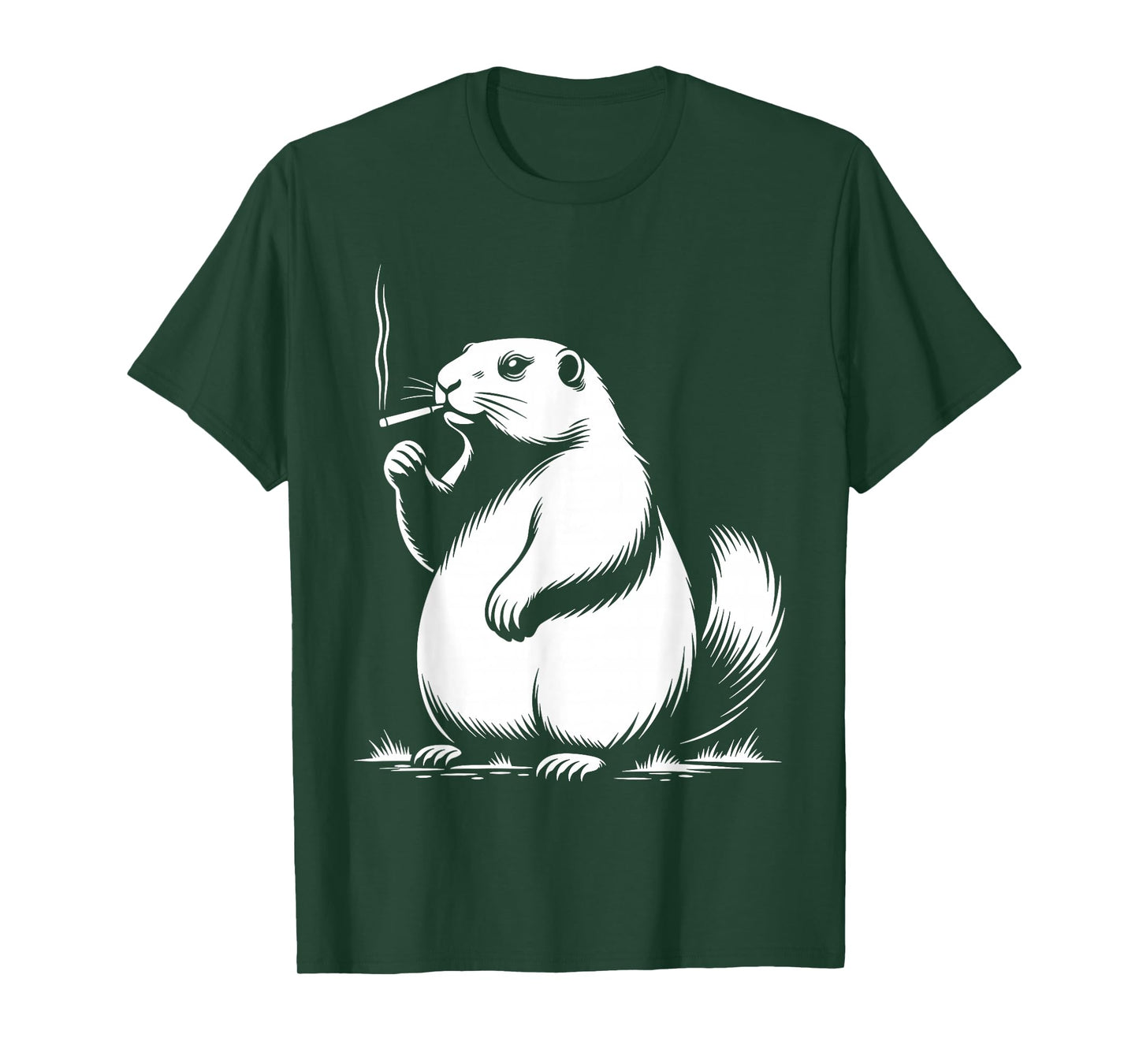 Punxy Phil's Smoking Meme Groundhog Day Costume Gen Z T-Shirt