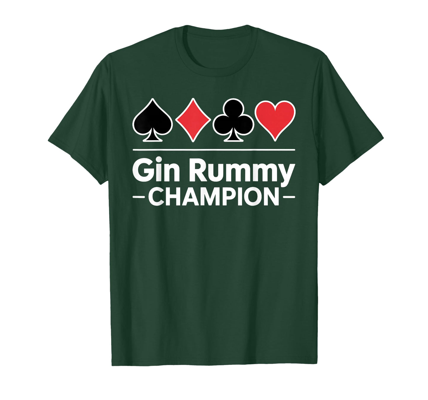 Cute Rummy Design for Men Women Card Game Gin Rummy Player T-Shirt