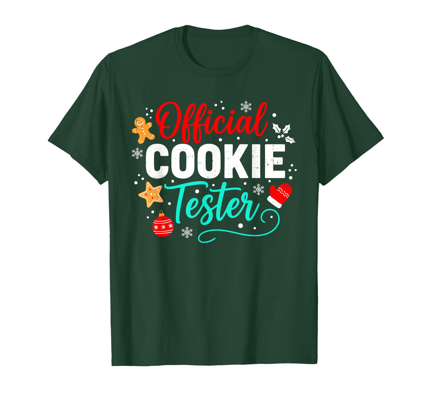 Official Cookie Tester Christmas Gingerbread Baking Holiday T-Shirt
