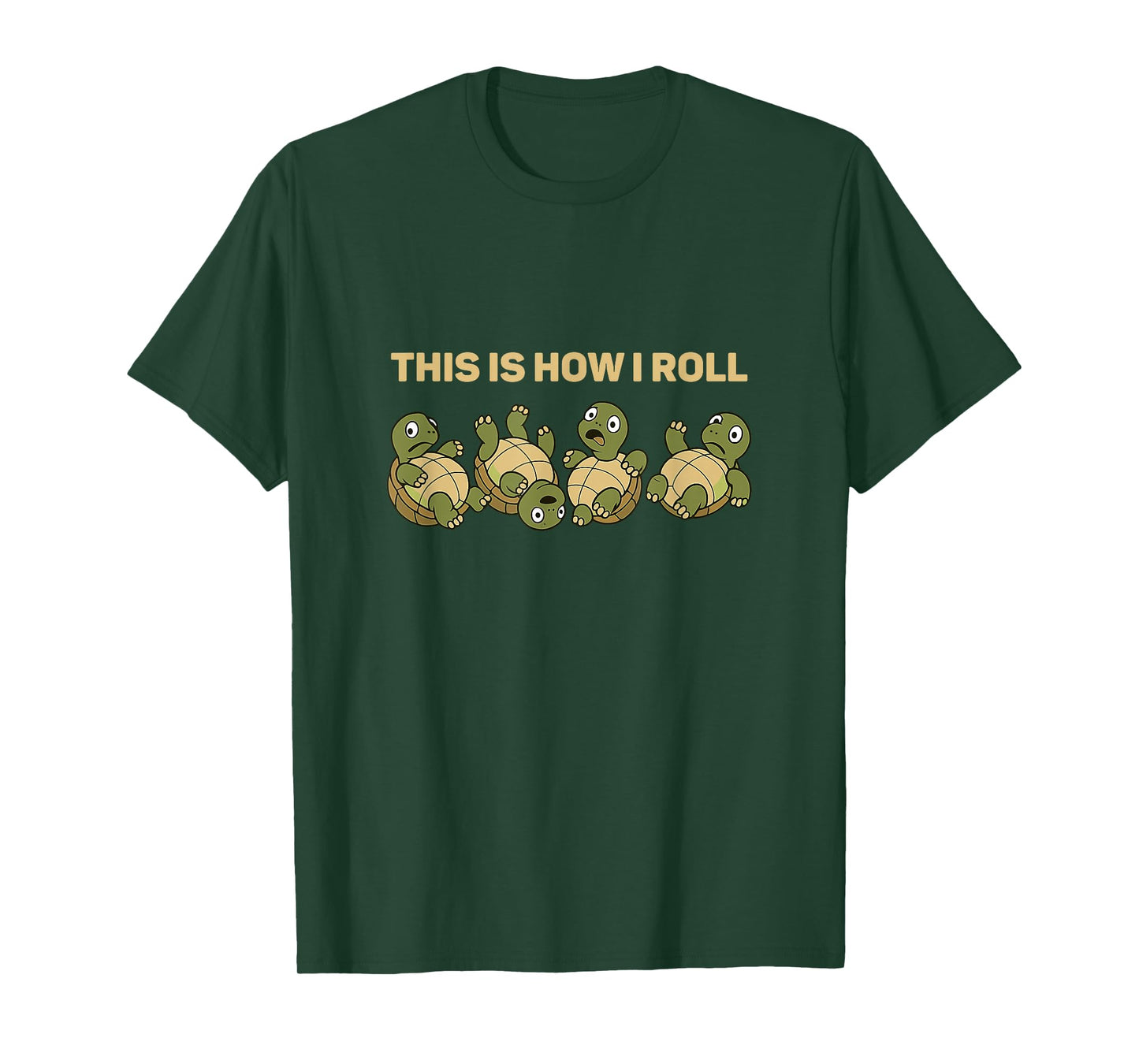 Rolling Funny Turtle How I Rolll Men Women Kids T-Shirt