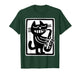 Black Cat Playing Saxophone Jazz Music Retro Art T-Shirt